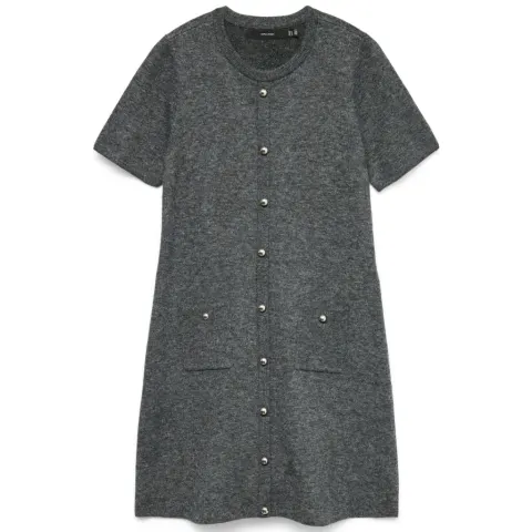 Vero Moda strik kjole Vmjohanna – Medium grey melange — produktfoto