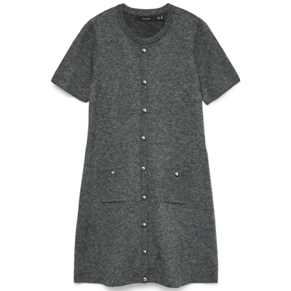 Vero Moda strik kjole Vmjohanna – Medium grey melange — produktfoto