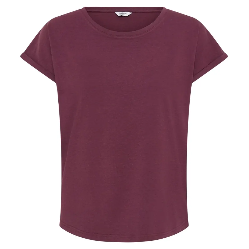 b.young t-shirt Pamila – Fig — produktfoto