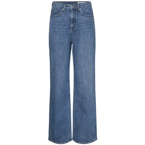 Vero Moda jeans Vmtessa i 79 % bomuld, 20 % bomuld og 1 % elastan – Medium blue denim — produktfoto