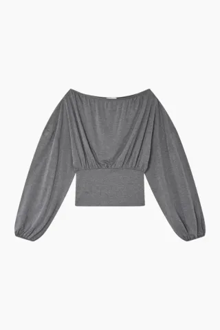 Silfen Studio Beate Top – grå — produktfoto