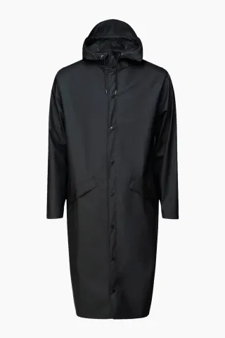 Rains Longer Jacket – sort — produktfoto