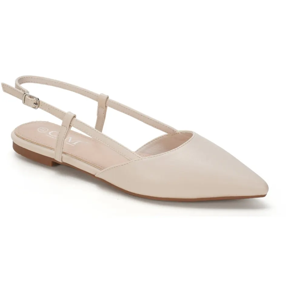 Maelle slingback ballerina sko BS-8 – beige — produktfoto