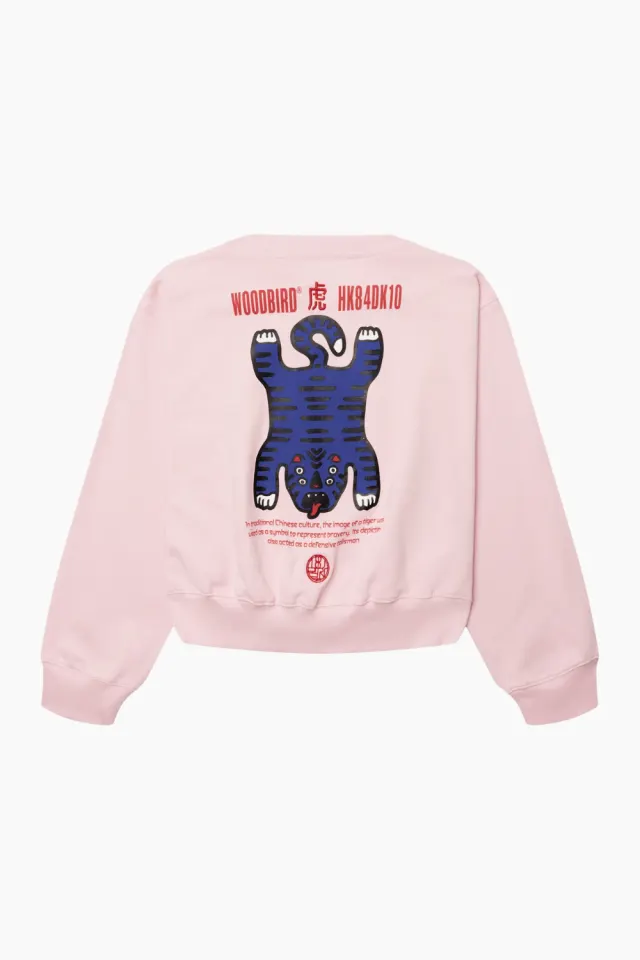 Woodbird WBFranka Tiger Crew – Violet — produktfoto