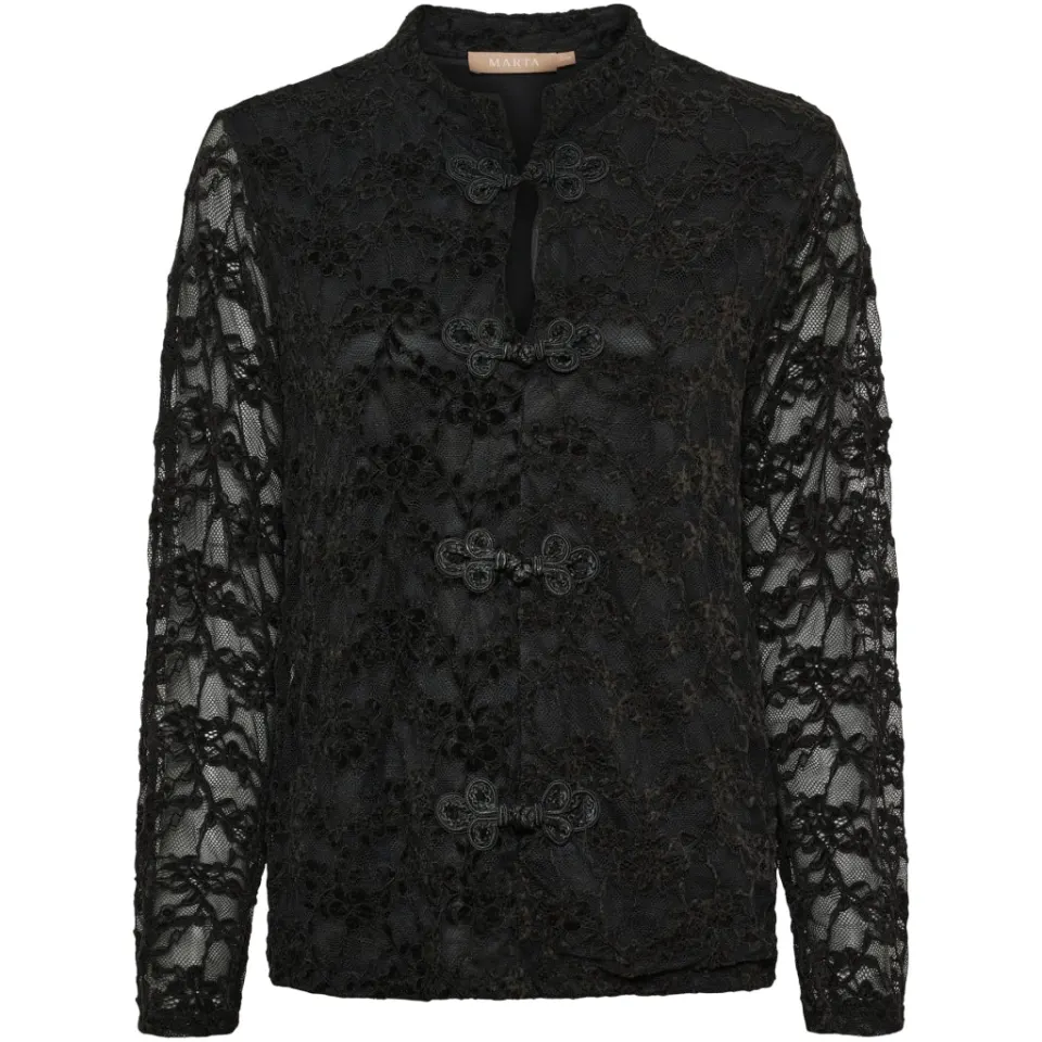Marta du Château MdcSenecia Bluse 8863 – sort — produktfoto