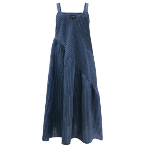 Liberté kjole Anniezette – Blue Pinstripe — produktfoto