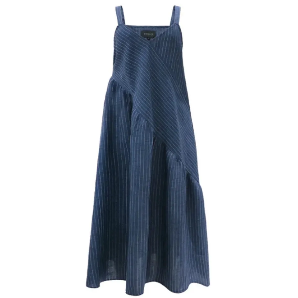 Liberté kjole Anniezette – Blue Pinstripe — produktfoto