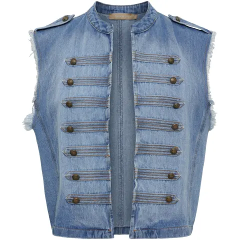 Marta du Château Vest Mdcholiday 268678 – Denim — produktfoto
