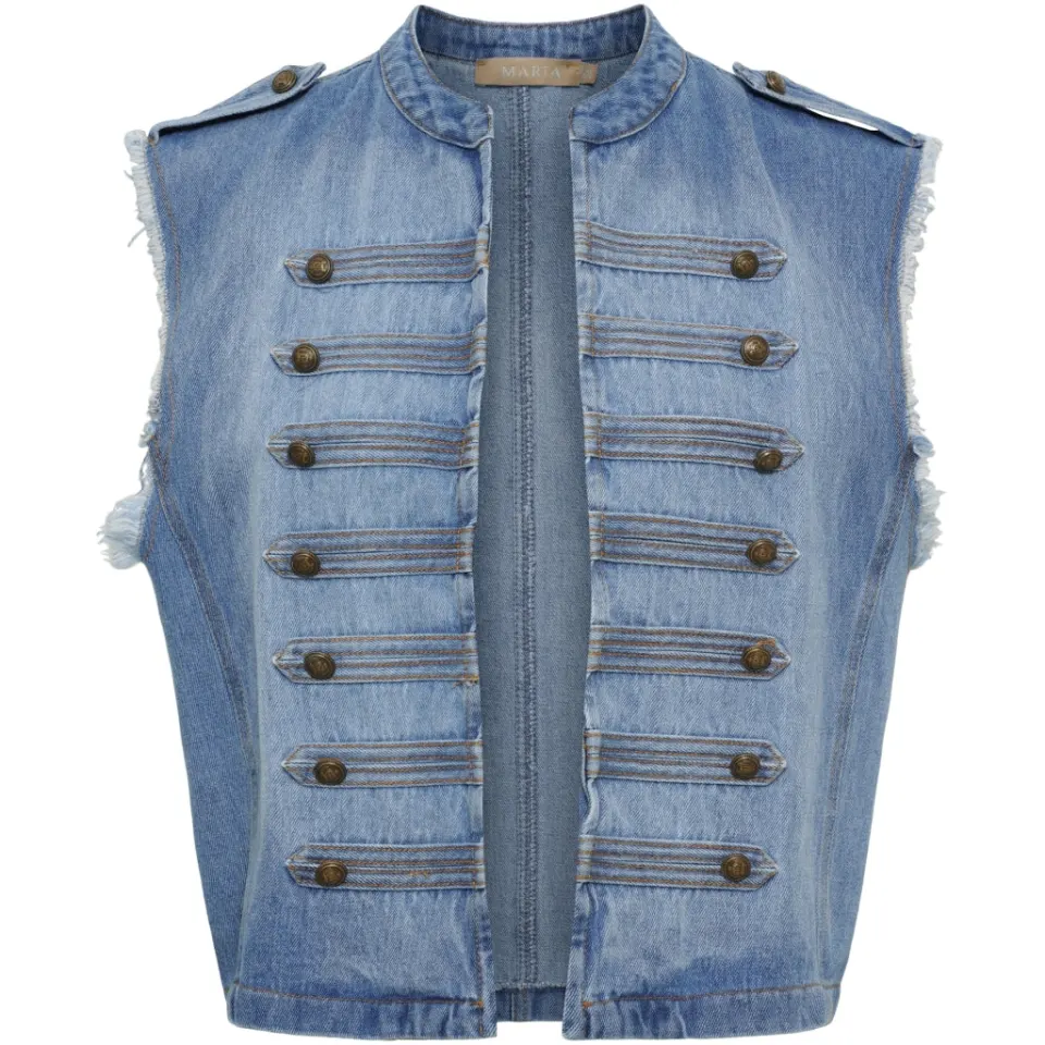 Marta du Château Vest Mdcholiday 268678 – Denim — produktfoto