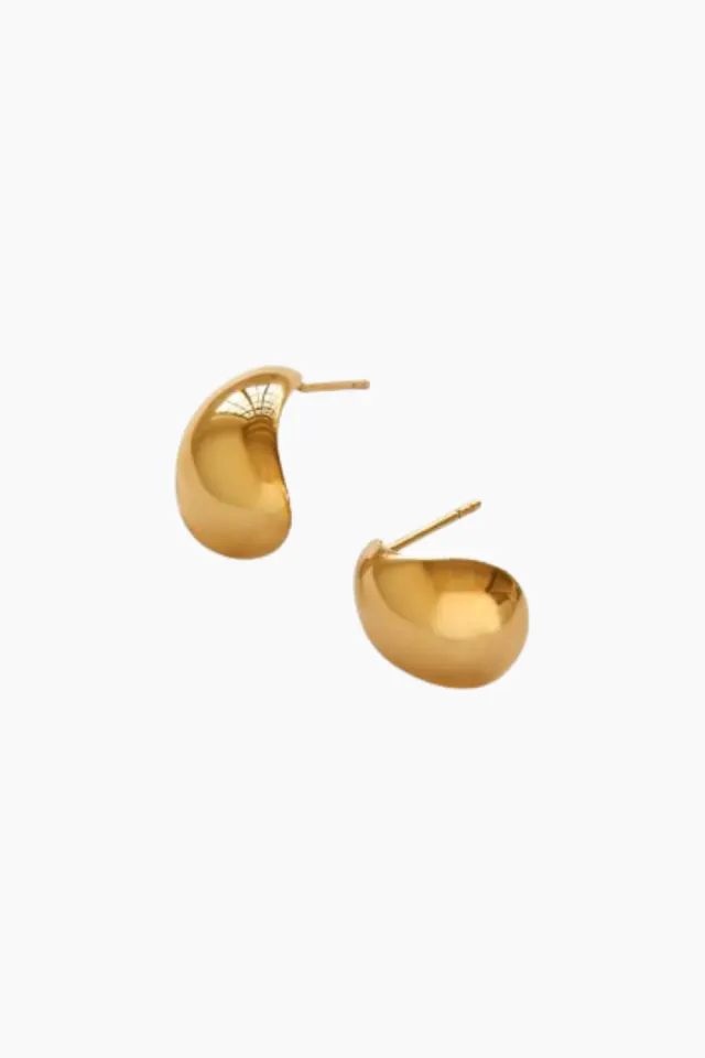 STINE A Oyster Earring – guld — produktfoto