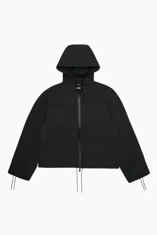 Rains Suva Hardshell Short String W Jacket W3 – sort — produktfoto