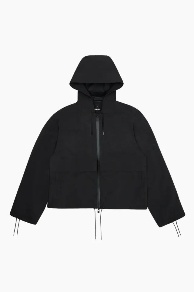 Rains Suva Hardshell Short String W Jacket W3 – sort — produktfoto