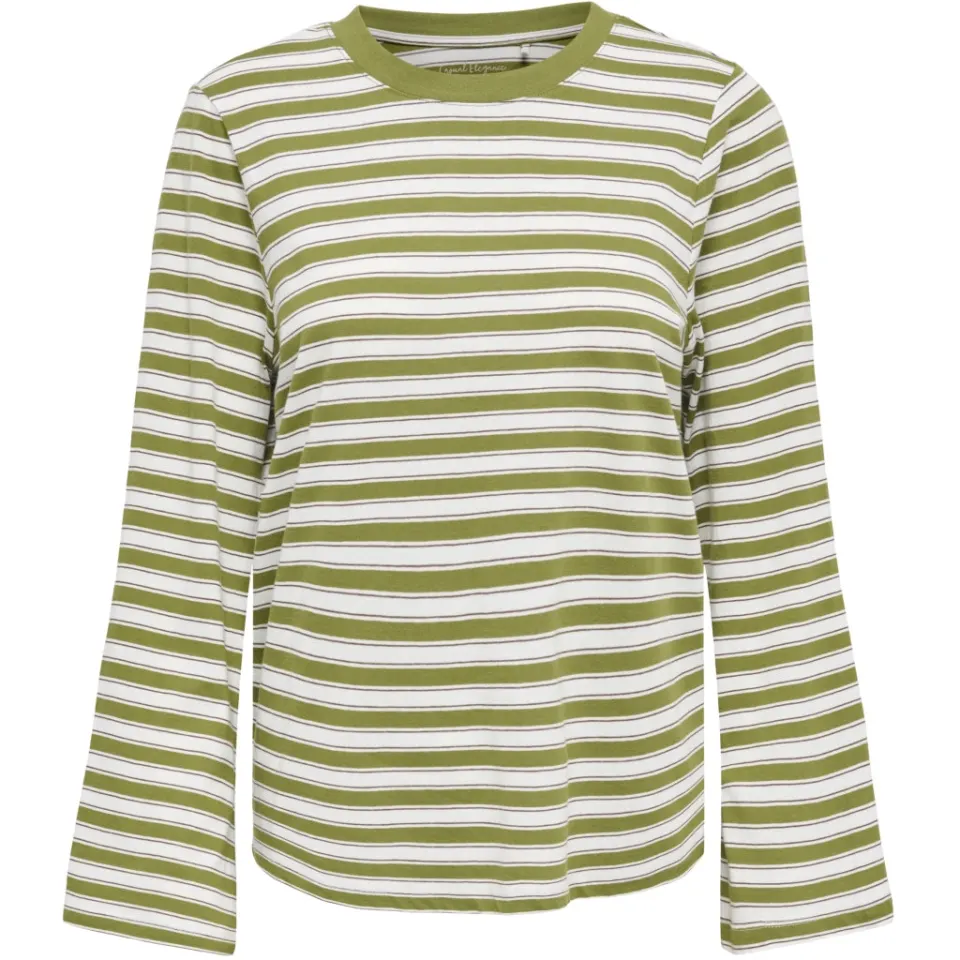 ONLY bluse Onlluna – Avocado Potting soil / cloud dancer — produktfoto