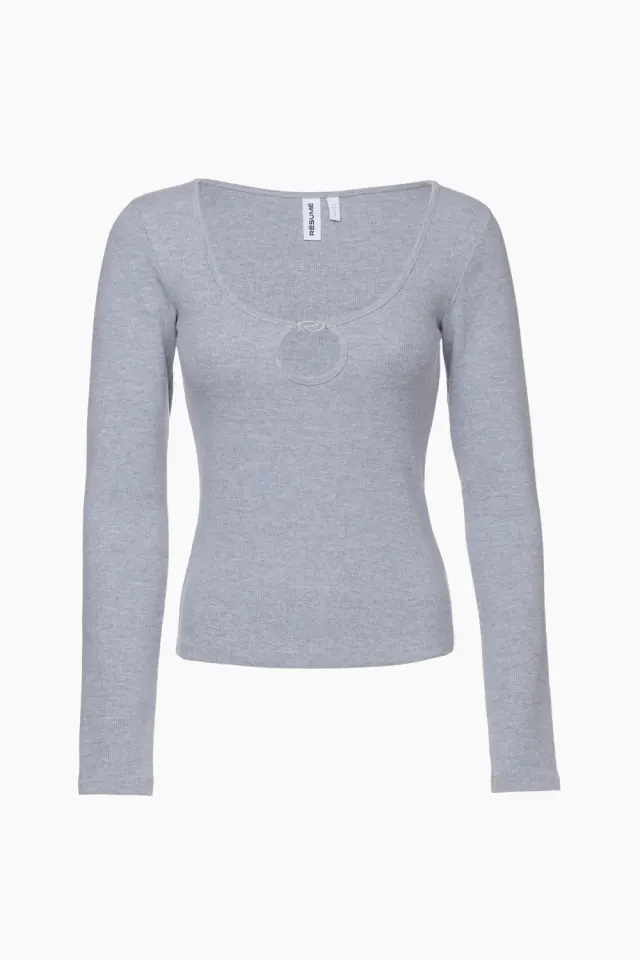 Résumé LucyRS Blouse – Grey Melange — produktfoto