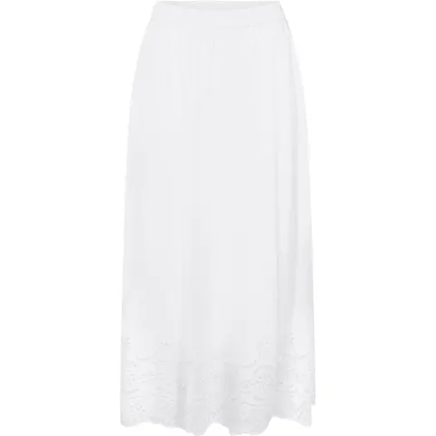 ONLY nederdel Onllou i bomuld – Bright White — produktfoto