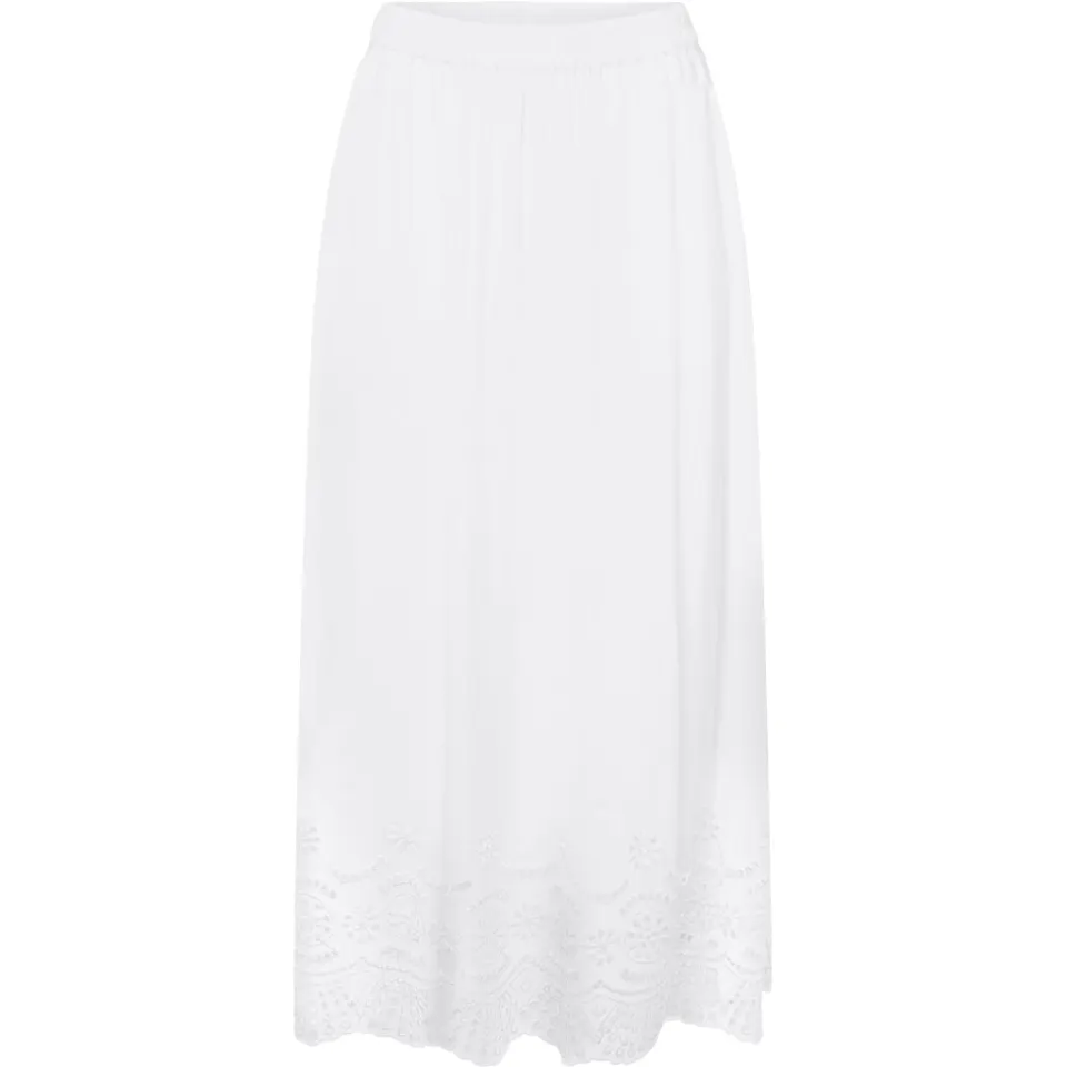 ONLY nederdel Onllou i bomuld – Bright White — produktfoto