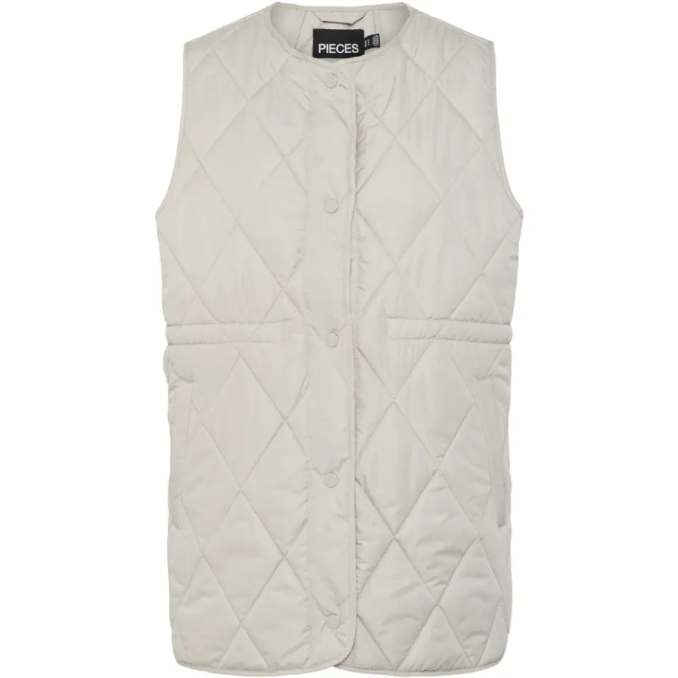 Pieces vest Pcstella – Silver Gray — produktfoto