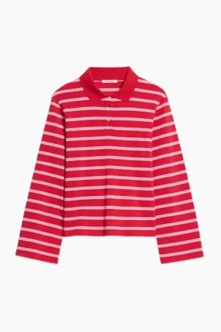 Holzweiler Sunny Polo – Red Stripe — produktfoto