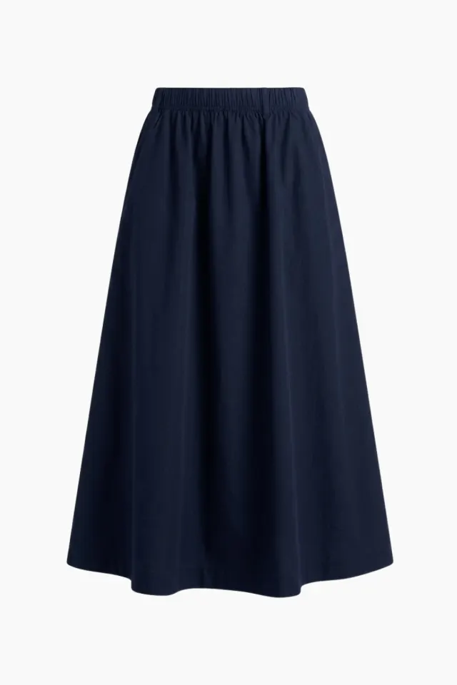 byQNTS Olivia Skirt – marineblå — produktfoto