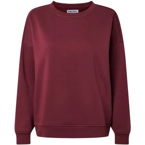 Pieces sweatshirt Pcchilli – Tawny Port — produktfoto