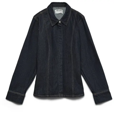 Vero Moda skjorte Aweverlyn – Dark Blue Denim — produktfoto