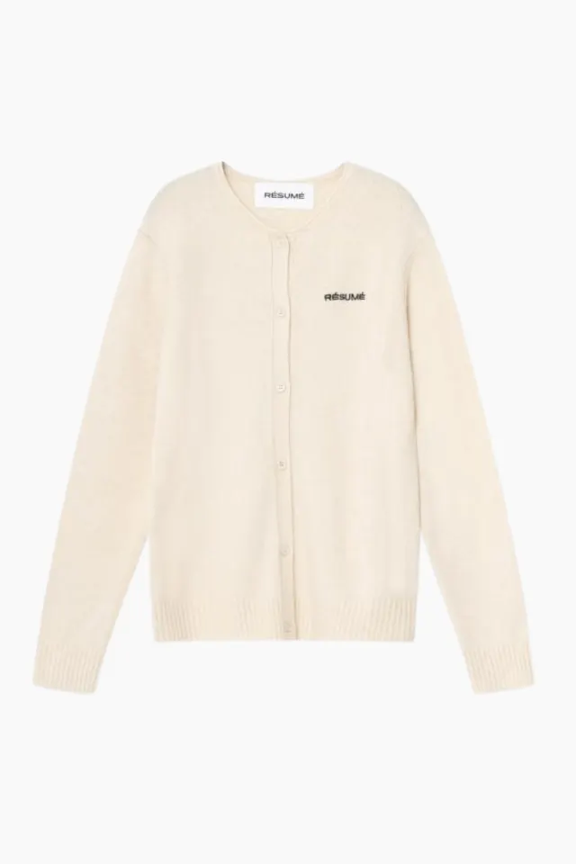 Résumé NancyRS Knit Cardigan – Creme — produktfoto