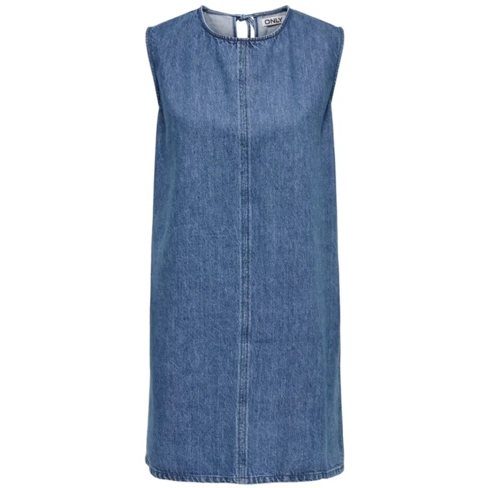ONLY Kjole Onlvigga – Medium blue denim — produktfoto