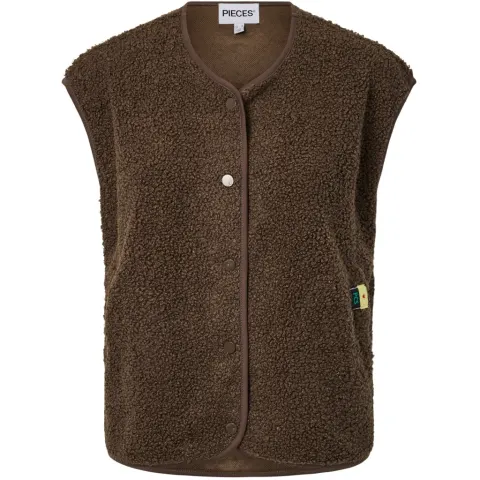 Pieces vest Pckatty – Morel — produktfoto