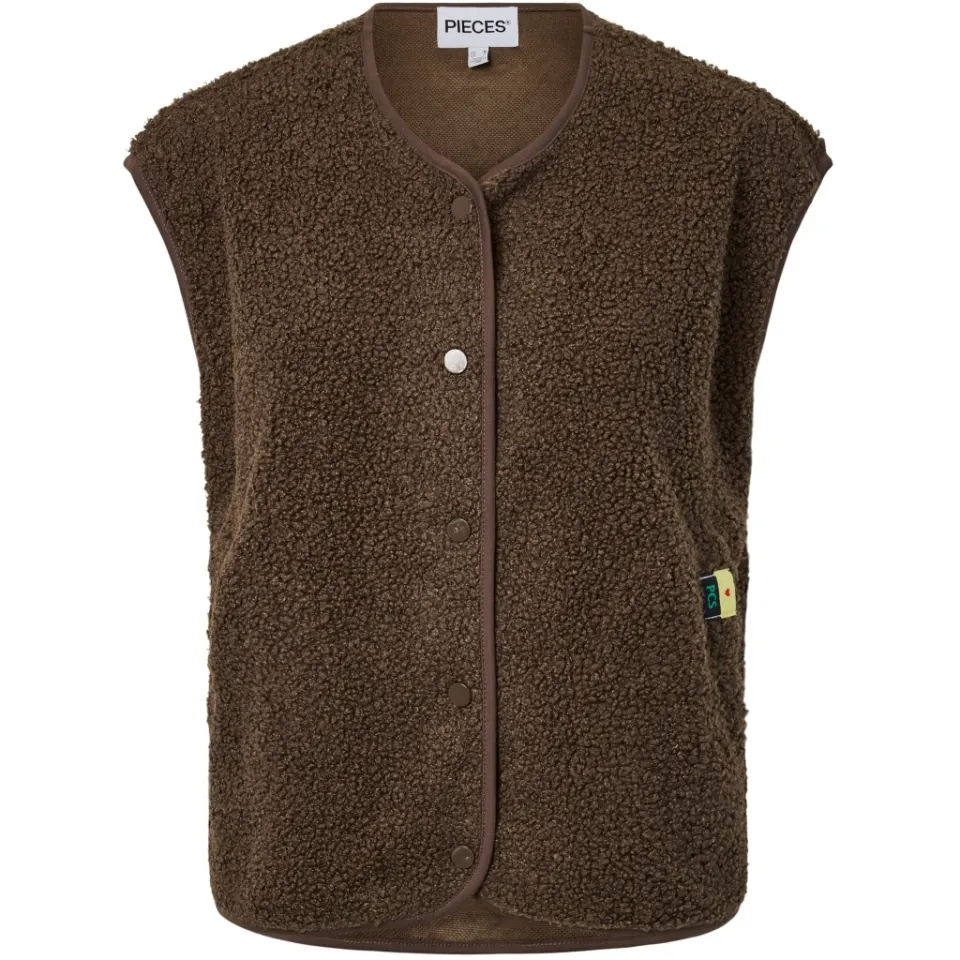 Pieces vest Pckatty – Morel — produktfoto