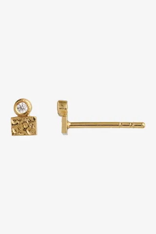STINE A Tres Petit La Mer Earring With Stone – guld — produktfoto