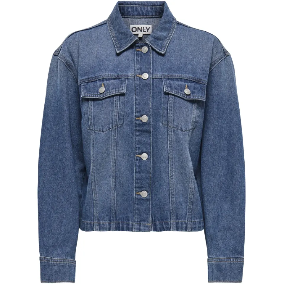 ONLY jakke Onlmika – Medium blue denim — produktfoto