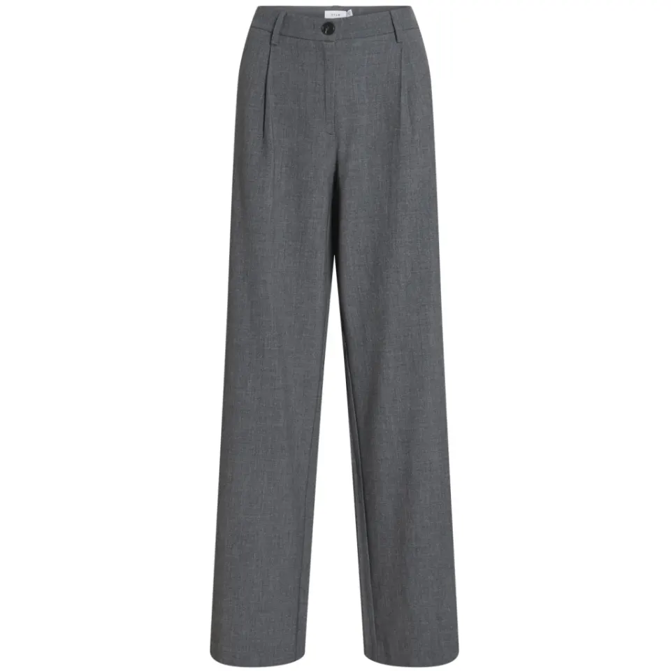 VILA bukser Vikari – Dark grey melange — produktfoto