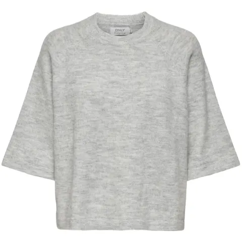 ONLY strik Onlsimoni – Light Grey Melange — produktfoto