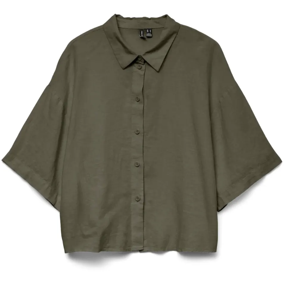 Vero Moda skjorte Vmlinn – kalamata melange — produktfoto