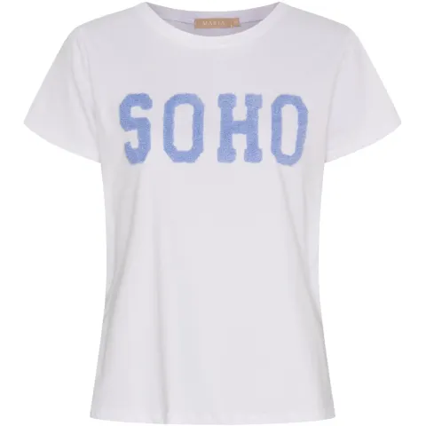 Marta du Château T-Shirt MdcHerdis 84275 – White/Sky — produktfoto