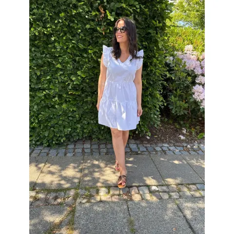 Vero Moda kjole Vmfanni – Bright White — produktfoto