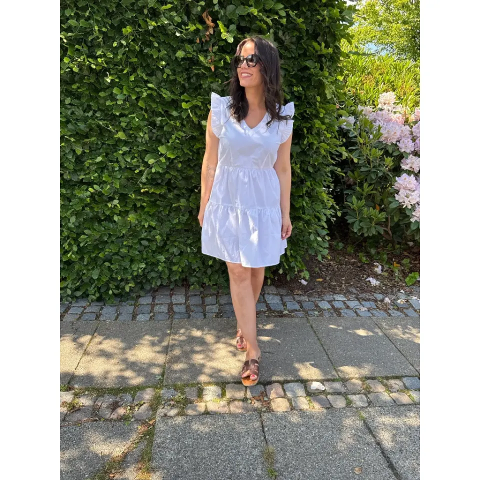 Vero Moda kjole Vmfanni – Bright White — produktfoto