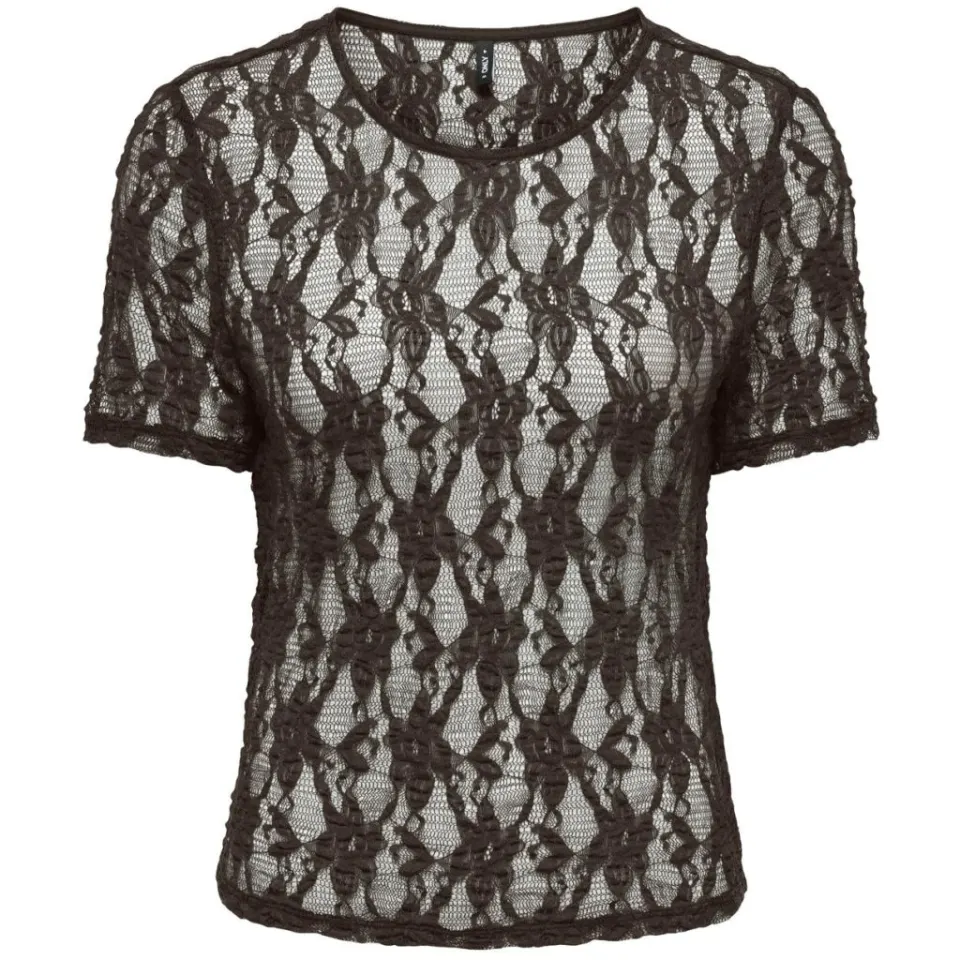 ONLY t-shirt Onlalba – Seal Brown — produktfoto