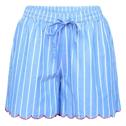 Sisters Point shorts Ella – Blue Stripes — produktfoto