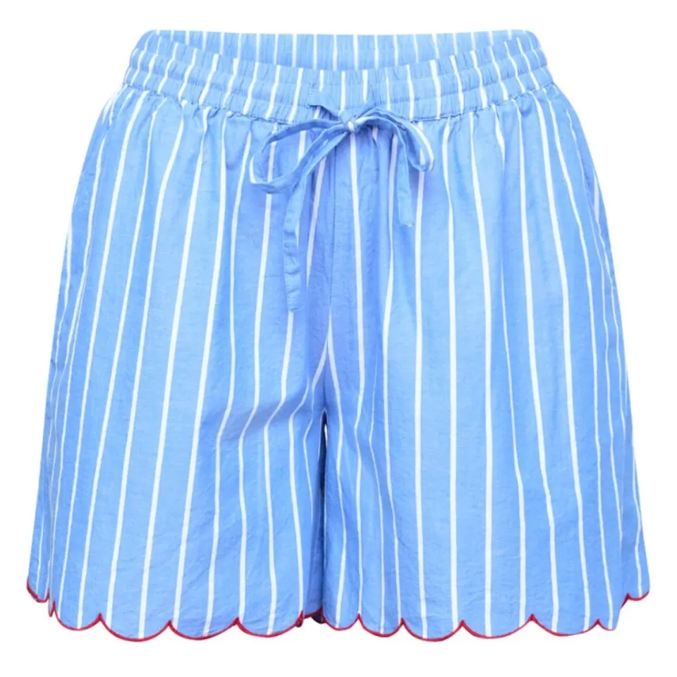 Sisters Point shorts Ella – Blue Stripes — produktfoto