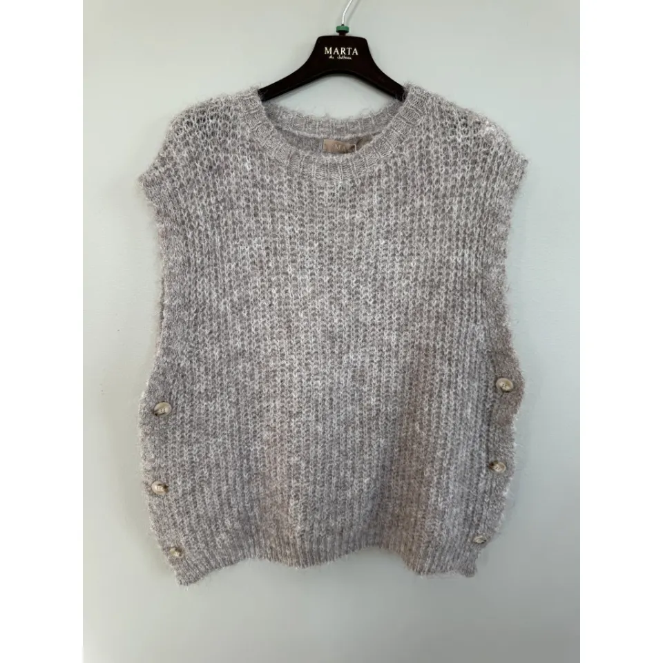 Marta du Château Vest MdcCoast 9851 – Fango Melange — produktfoto