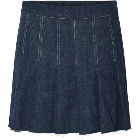 Pieces nederdel Pcfabia – Dark Blue Denim — produktfoto
