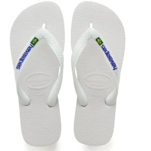 HAVAIANAS Slippers Unisex Brazil Logo 4110850 – hvid — produktfoto