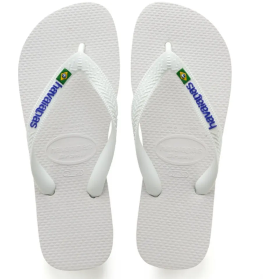 HAVAIANAS Slippers Unisex Brazil Logo 4110850 – hvid — produktfoto