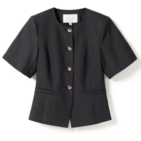Noella blazer N-kasaundra – Grey Herringbone — produktfoto
