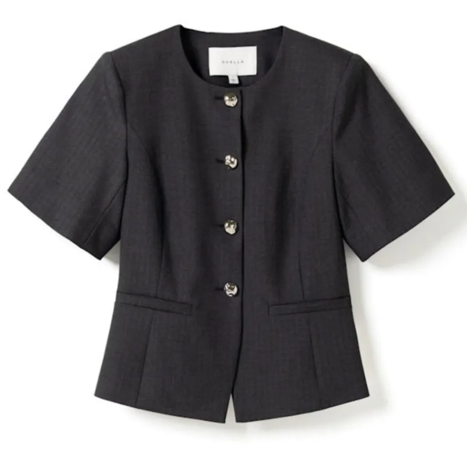 Noella blazer N-kasaundra – Grey Herringbone — produktfoto