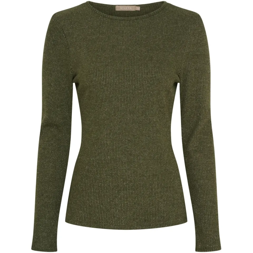 Marta du Château langærmet t-shirt 38915M – Oliven — produktfoto