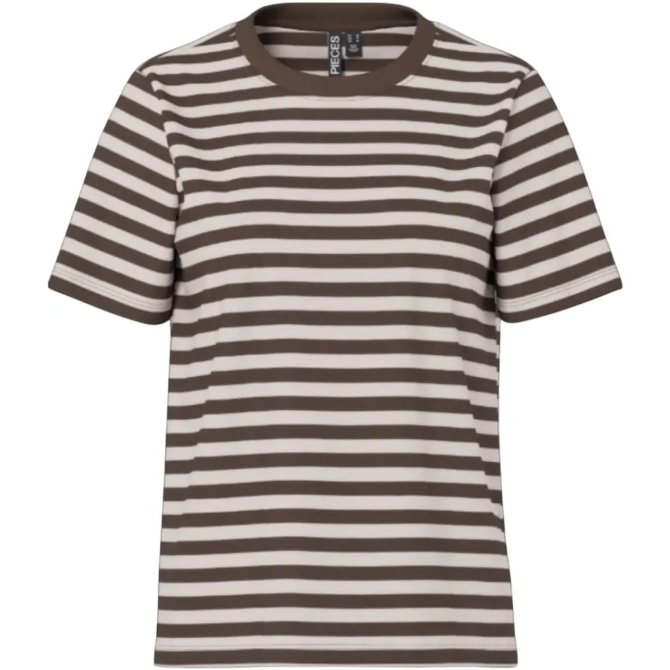 Pieces T-Shirts PCRia – Hot Fudge SILVER GREY — produktfoto