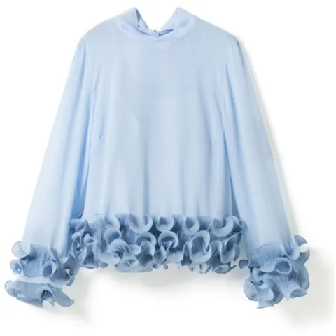 Noella bluse N-latanietta – Sky Blue — produktfoto