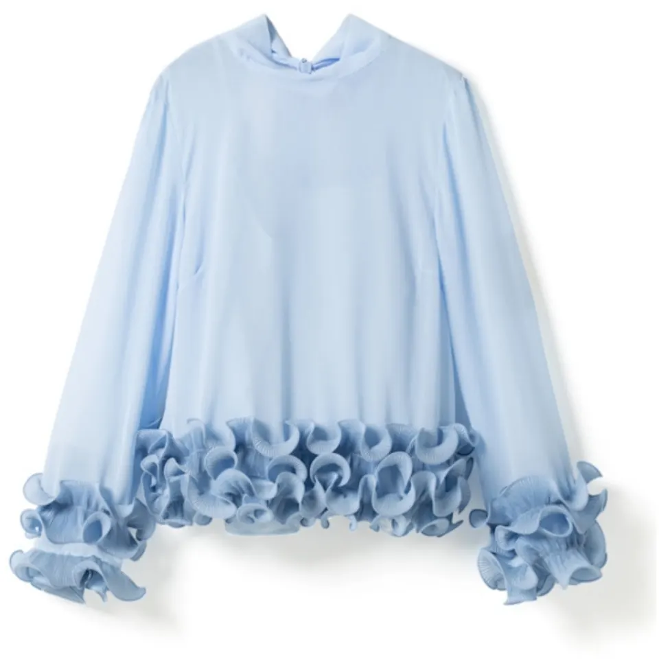 Noella bluse N-latanietta – Sky Blue — produktfoto